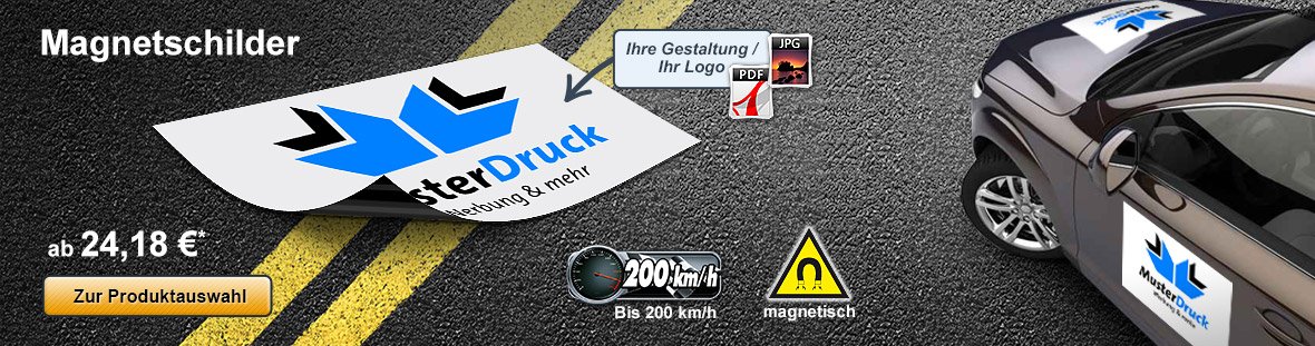 Auto-Magnetschilder günstig drucken