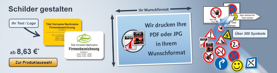 Schilder Selbst Gestalten Mit Eigenem Text Und Motiv